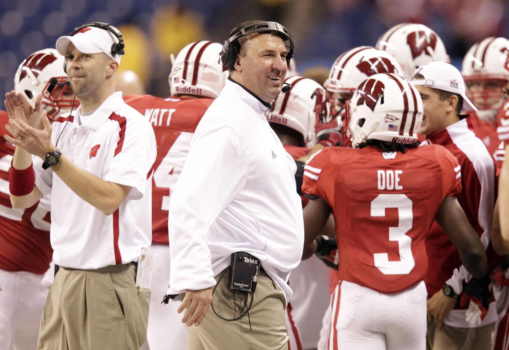 2012: 8–6 (4–4), Big Ten champion — Bielema's final season with UW